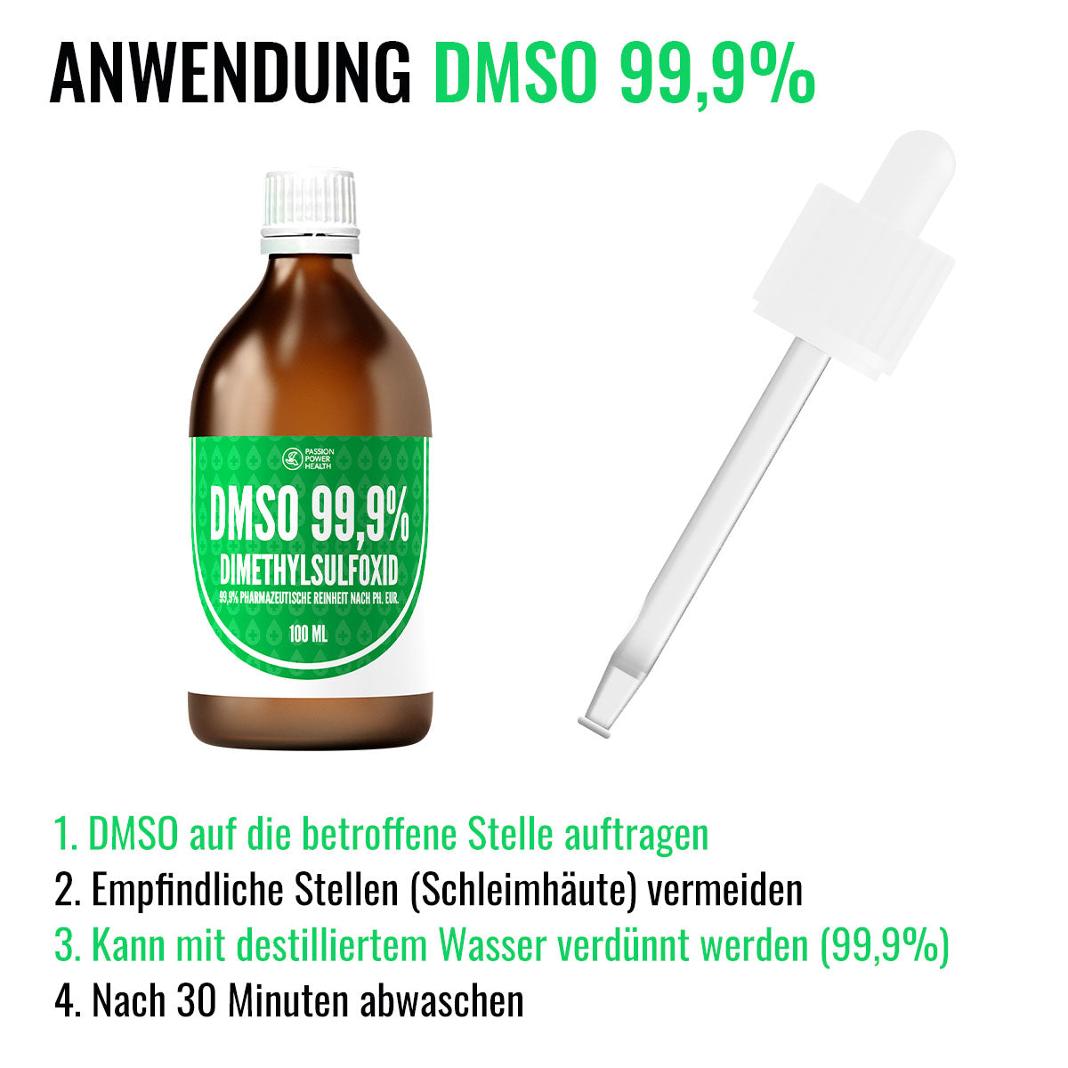 DMSO 99,9% – 100 ml – pharmazeutische Reinheit – mit Heilfrequenzen aufgeladen
